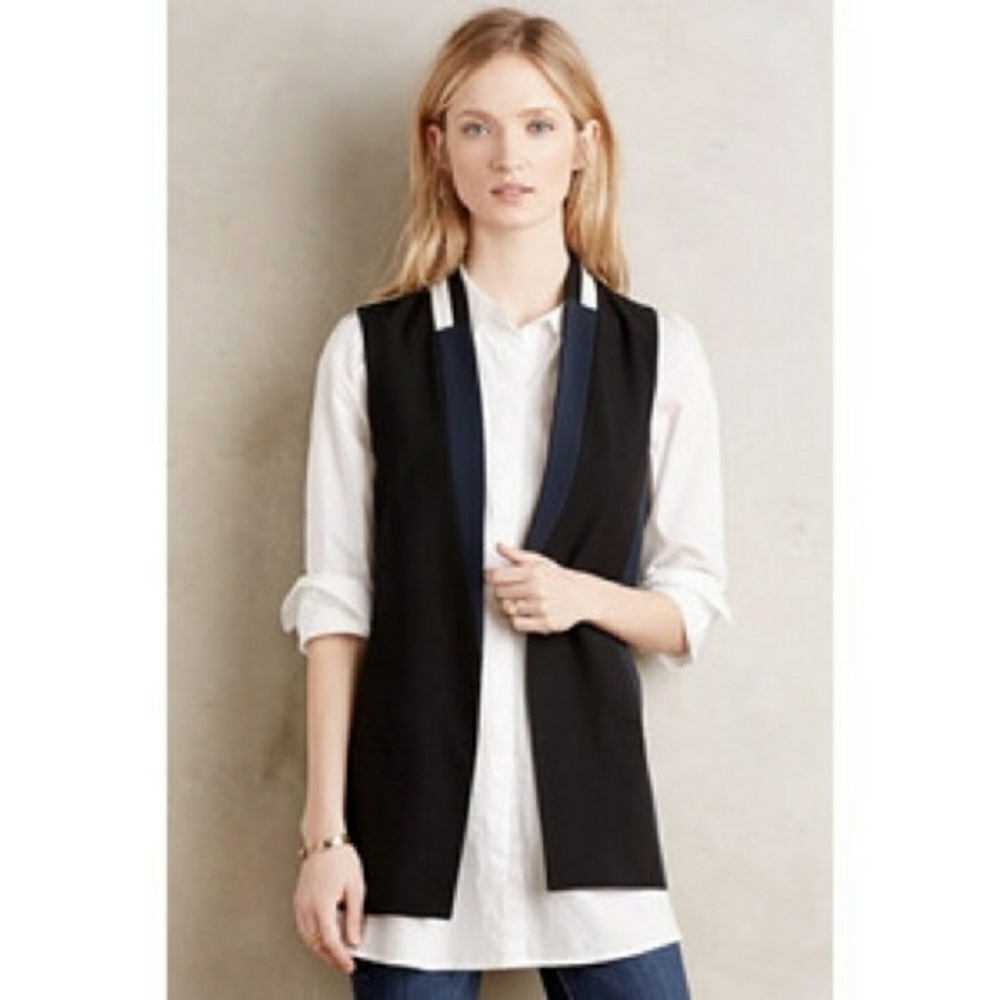 Anthropologie Elevenses Tailored Vest Size XS
